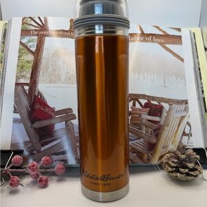 Eddie Bauer Metallic Orange Stainless Travel Bottle